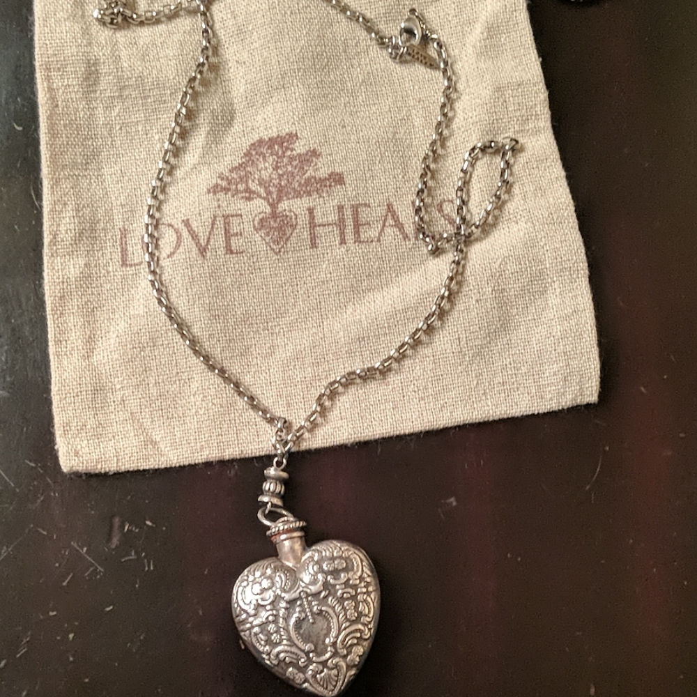 Love Heals Silver Necklace